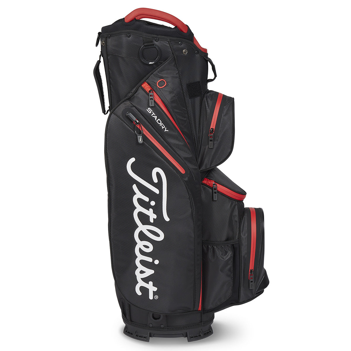 Titleist Cart 14 Golf Cart Bag - Black / Black / Red